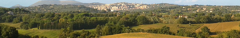 foto del panorama di perugia da viale Roma